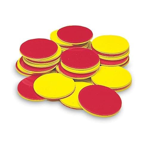 hand2mind Foam Two-Color Counters, Red and Yellow, Manipulatives, Chips, Math Bingo, 200 Count thumbnail 4