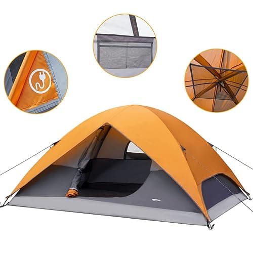 Amazon Basics Dome Camping Tent with Rainfly and Carry Bag - 4 Person thumbnail 2