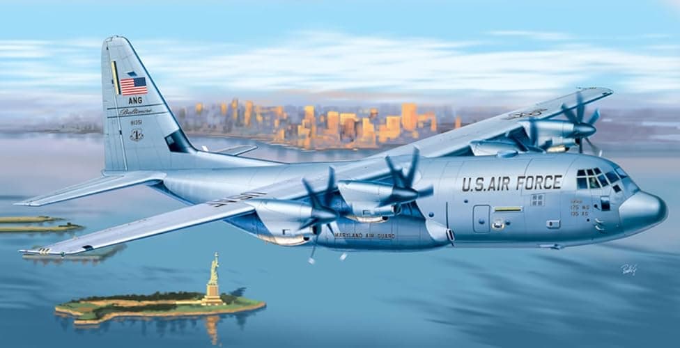 Italeri 1255S 1/72 C-130J Hercules, Grey thumbnail 2
