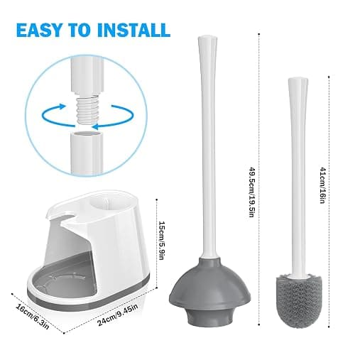 Toilet Plunger & Brush Set thumbnail 2
