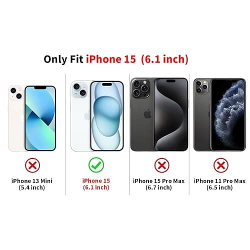 Cinysnt Cute Black Cheetah Print Phone Case for iPhone 15 6.1" | Aesthetic Leopard Pattern Design Cover Full Camera Lens Protective Shockproof Soft Slim TPU Funda for Men Women Girls thumbnail 2