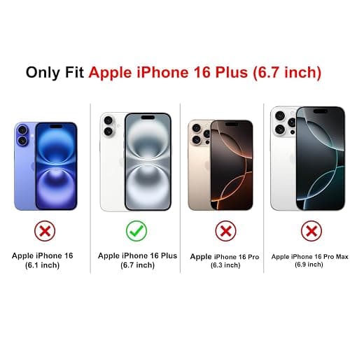 Yoedge Magnétique Coque pour iPhone 16 Plus 6,7", [Compatible avec MagSafe] Transparent Antichoc Glitter Brillant Pailleté Housse Mince PC Back Bumper Protection Case pour Femmes Filles, Clear thumbnail 2