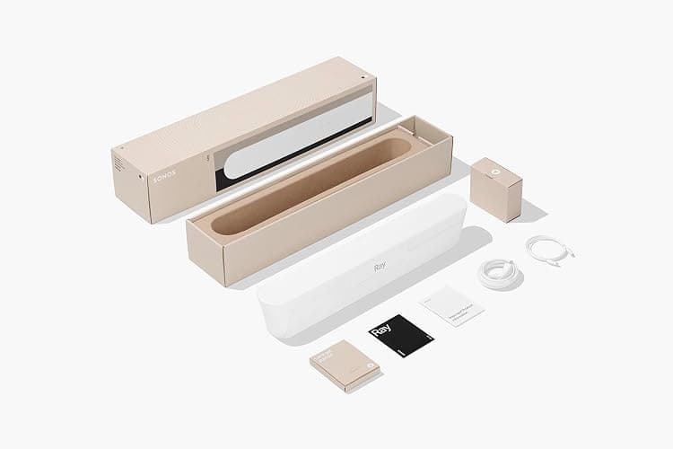 Sonos Ray Soundbar – Einzigartig kompakte All-in-One-Soundbar mit Blockbuster-Sound für Filme, Spiele und WLAN-Musikstreaming – Kompatibel App und Apple AirPlay – In Weiß thumbnail 8