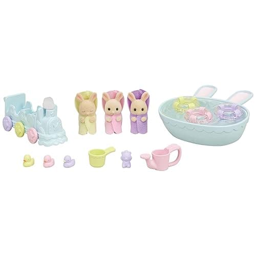 Calico Critters Triplets Baby Bathtime Set - Image 1