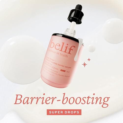 belif Super Drops Retinol & Peptide Barrier Serum – Sérum Antiedad con Retinol y Péptidos, Mejora Elasticidad, Reduce Poros y Hidrata con Ácido Hialurónico, K-Beauty (30ml) thumbnail 2