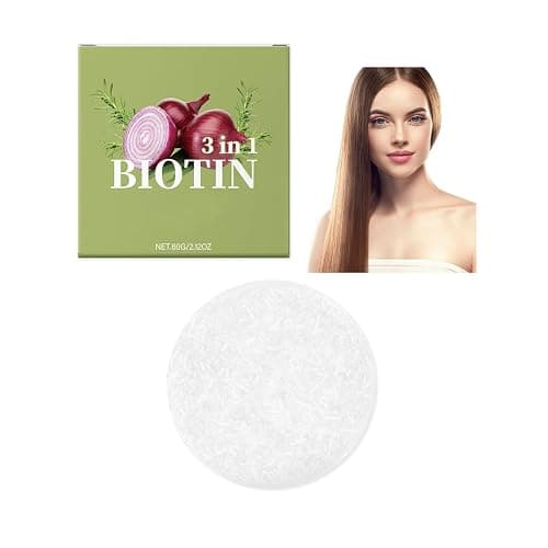 Zwiebel-Rosemarin-Shampoo-Bar, Onion Rosemary Haarseife, Shampoo Bar für Haarwachstum, Tiefenreinigung und Hydratisierung, Für alle Haartypen, Reisegröße - Image 1