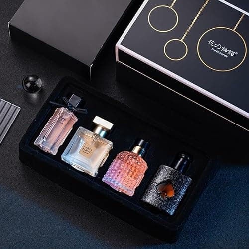 Women's Perfume Set: 4 Floral and Fruity Fragrances in a Gift Box, 105(25ml x3 +30ml) ml Total (3.5oz). Perfect for Gifting or Personal use, Elegant and Timeless Scents for any Accasions thumbnail 3