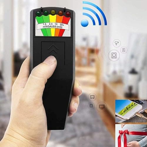 JahyShow Emf Meter Ghost Hunting: Emf Meter Radiation Detector for EF RF MF - Handheld Emf Detector or Home and Office Emf Inspections, Black thumbnail 5