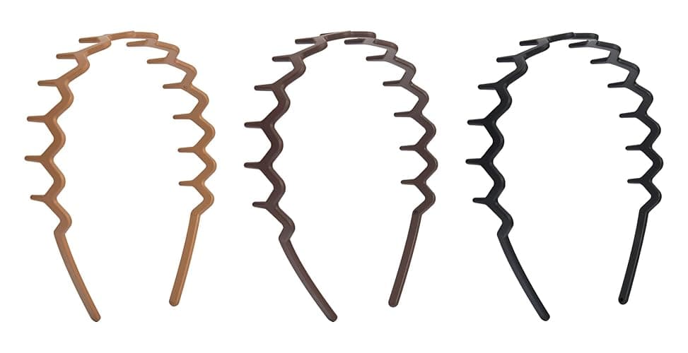 Brushworks Neutral Zig Zag Headbands – 3 Pack | Stylish Wavy Hair Bands for Women & Girls | Comfortable, Non-Slip, Everyday Hair Accessories thumbnail 4