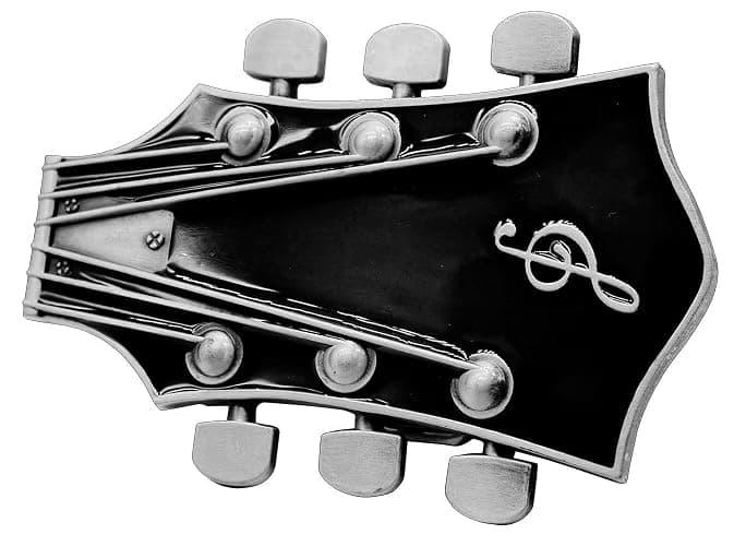 Moranse Western Cowboy Belt Buckles With Music Lover Guitarist Design thumbnail 4