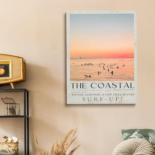 Generic Pink Beachy Magazine Cover Trendy Newspaper Print Beachy Dorm Room Decor Girly Surf Wall Art Coastal Cowgirl Wall Art Seascape Sunset picture Preppy Pink Apartment Decor 16x24in Unframed - O-Unframed - 16L" x 24W" thumbnail 4