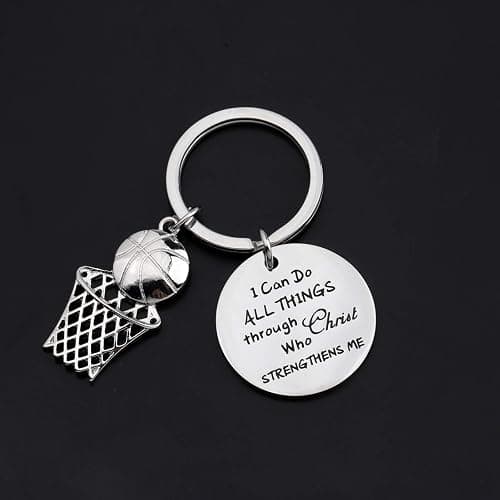 LQRI Christian Basketball Gift I Can Do ALL Things Through Christ Who Strengthens Me Basketball Faith Inspiration Gift thumbnail 3