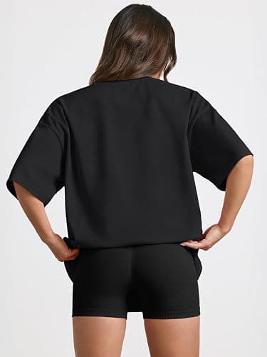 Trendy Queen Womens Oversized Summer T Shirts Plus Size Batwing Cute Casual Tops Short Sleeves Fashion Workout Clothes thumbnail 5