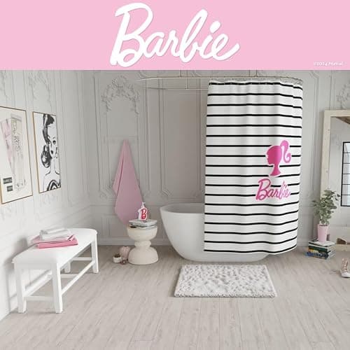 Barbie Pink B Monogram Soap/Lotion/Hand Sanitizer Resin Pump Dispenser, 11.69 Ounces, (Officially Licensed Product) by Franco thumbnail 4