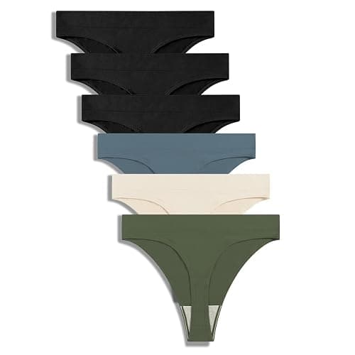 GRANKEE Women's Breathable Seamless Panties No Show Underwear Pack - Image 1