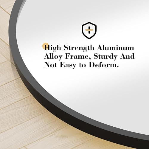 OLIXIS Arched Full Length Mirror 59"x16" for Bedroom, Full Body Mirror with Stand, Hanging or Leaning for Wall, Aluminum Alloy Thin Frame Floor Standing for Living Room, Tall, Black thumbnail 5