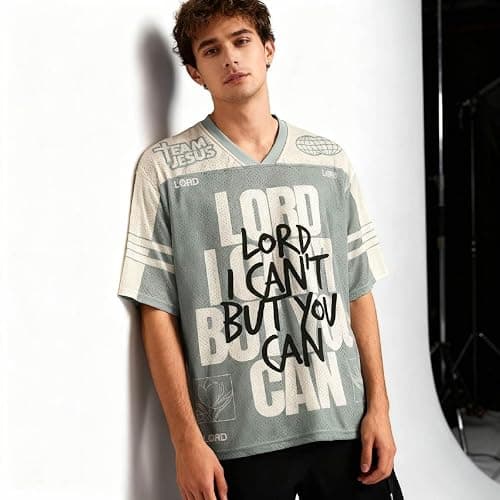 Graphic Tees Summer Novelty Women Men Oversized Dove Christian Jersey thumbnail 3
