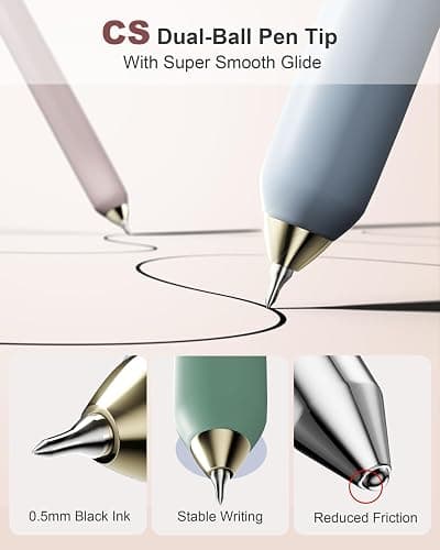 SUNEE Gel Pens, 6 Pack 0.5mm Pens Fine Point Smooth Writing Pens with Quick-Dry Black Ink, Cute Aesthetic School Office Note-Taking Pens for Journaling - Morandi thumbnail 4