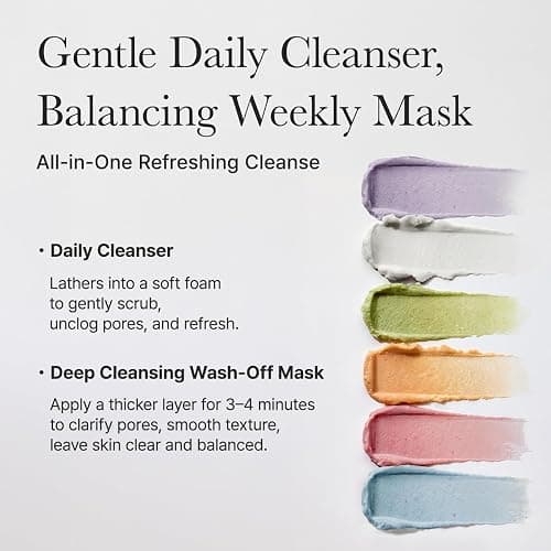 Arencia Rice Mochi Facial Cleanser Gift Set, 6 Varieties, 0.52 oz each - travel size, Korean skin care, holiday gift set, Stocking stuffers thumbnail 5