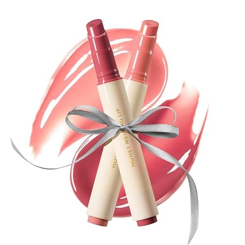 Nature Republic Honey Melting Lip (FIG & BERRY) Duo Set - Moisturizing Tinted Lip Balm, Sheer Tint, Glowy Finish, Stocking Stuffers - Image 1