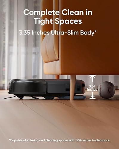 eufy Robot Vacuum Omni C20, Robot Vacuum and Mop Combo, Self Emptying, Auto Mop Washing and Auto Drying for Hands-Free Cleaning, 7000 Pa Powerful Suction, 3.35-Inch Design, All-in-One Station thumbnail 3