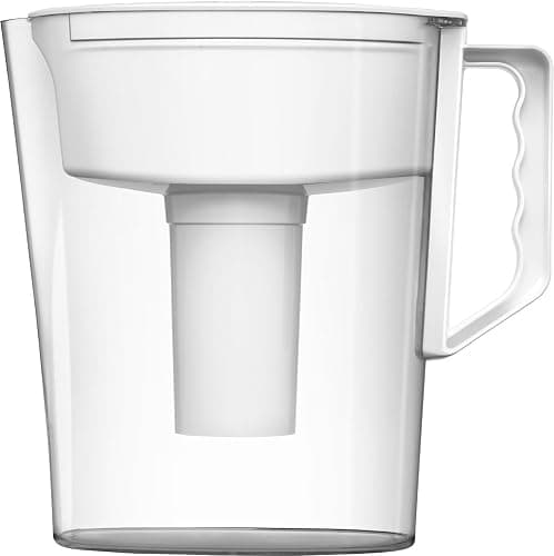 Brita Water Pitcher, Slim, 5 Cup Capacity, Includes One Advanced Filter-White, Size thumbnail 3