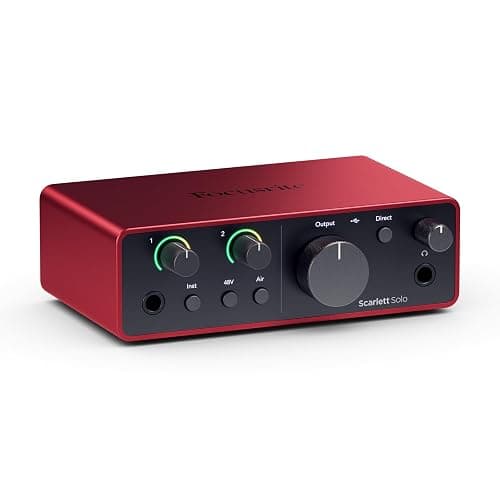 Focusrite Scarlett Solo 4th Gen, interface audio USB pour la guitare, les voix et la production — des prises de son de très haute qualité et tous les logiciels pour enregistrer thumbnail 7