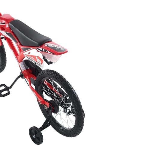 BSTSEL 16" 18" Kids Bicycle Moto Motorcross Bike with Removable Stabilisers Wheels for Boys&Girls Ages 5-10 Years Old Children 16/18 inch Motorcycle Bike Gift thumbnail 6