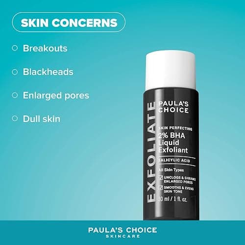 Paula's Choice SKIN PERFECTING 2% BHA Liquid Exfoliant - Face Exfoliating Peel Fights Blackheads & Enlarged Pores - for a Healthy Glow - with Salicylic Acid - Combination & Oily Skin - 30 ml thumbnail 4