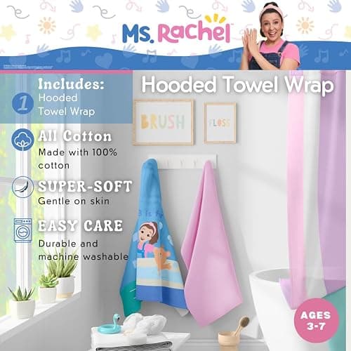 Pokemon Girl Anime Kids Super Soft Bath/Pool/Beach Soft Cotton Terry Hooded Towel Wrap, 24 in x 50 in, (Officially Licensed Product) By Franco - Pink - Pokemon Girl thumbnail 4
