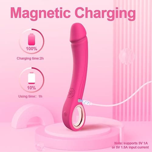 IRKEAC Dildo Vibrator Adult Sex Toys for Woman, G Spot Vibrator with 10 Powerful Vibrating Modes, Realistic Silicone Dildos G Spot Clitoral Nipple Stimulator Sex Toy for Woman thumbnail 4