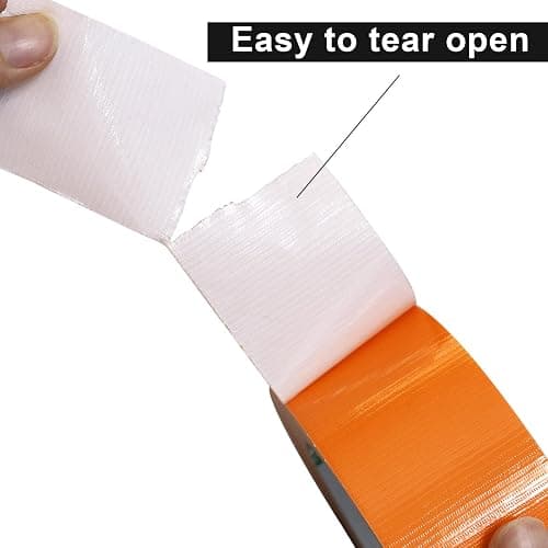 BOMEI PACK Orange 2inch x 20yds Sticky Duct Tape Heavy Duty Strong Industrial Color Duct Tapeor Packing and Repairing 2 Pack thumbnail 4