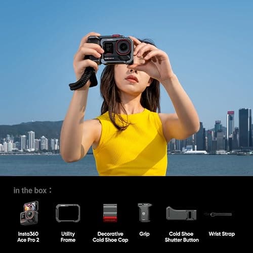Insta360 Ace Pro 2 Xplorer Bundle Dual Battery- 8K Waterproof Action Camera Co-Engineered with Leica, 1/1.3" Sensor, Dual AI Chip, Leading Low Light, Superior Audio, Flip Screen & AI Editing for Vlogs thumbnail 9