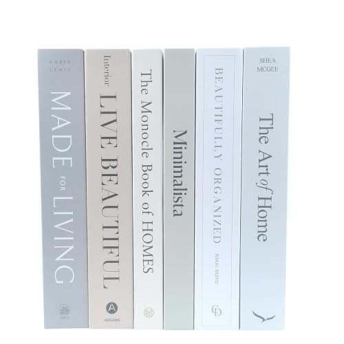 6PCS Decorative Books for Coffee Table-Faux Books for Decoration-Coffee Table Decor-Hardboard Fake Decorative Book for Bookshelf Home Decor Display thumbnail 6