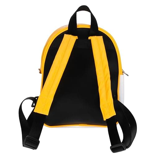AI ACCESSORY INNOVATIONS Gudetama Big Face Mini Cosplay PU Backpack Purse, Sanrio Shoulder Bag with Epoxy Filled Metal Gudetama Charm, 10.5 Inch, Faux Leather thumbnail 3