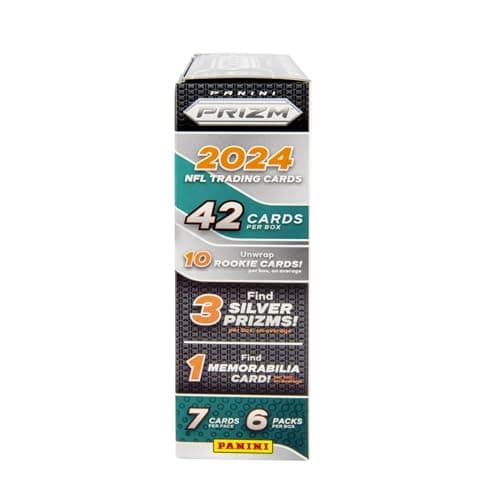 2024 Panini Prizm Football Mega Box (Neon Green Pulsar) (42 Cards) (Look for Williams, Daniels, Maye, Nix, Penix, McCarthy Rookies!) thumbnail 3