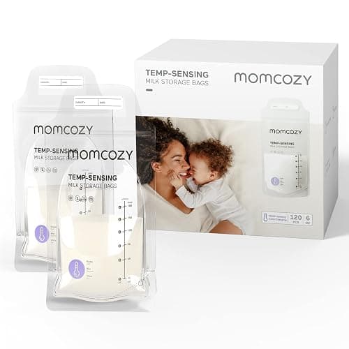 Momcozy Sachets de Congélation Lait Maternel 180mL - Lot de 120 Poches Stériles avec Double Fermeture Étanche | Conservation Hygiénique Allaitement et Stockage Réfrigéré - Image 1