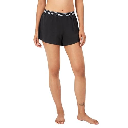 Hanes Womens Originals Sleep Shorts, 2-Pack, Comfywear Supersoft Lounge Shorts Pack, 3.25" thumbnail 2