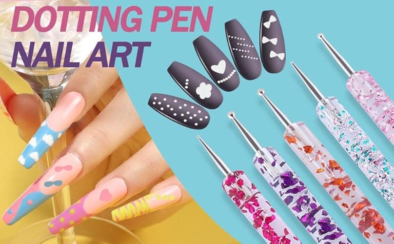 Artdone 35pcs Nail Art Pens brushes,Nail Art Tool Set,Nail Dotting Tools,Nail Dust Brush,Striping Nail Art Brushes for Long Lines,Nail Drawing Pen For Nail Design - 35pcs thumbnail 8