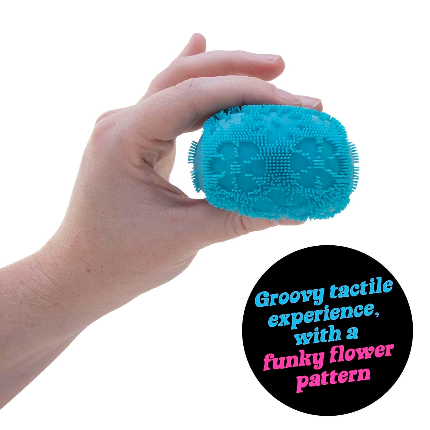 NeeDoh Fuzz Ball Flower Power - Ultra-Soft Squishy Stress Ball with Velvet Texture & Groovy Flower Design, Assorted Colours, Fun Sensory Fidget Toy for Kids & Adults thumbnail 6