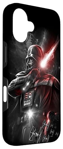 iPhone 16 Star Wars Darth Vadar Dark Lord Lightsaber Case thumbnail 3