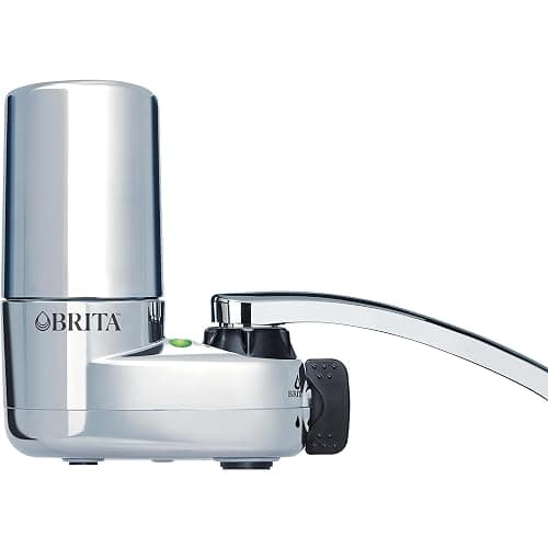 Brita Faucet Mount System, Water Faucet Filtration System with Filter Change Reminder, Reduces Lead, Made Without BPA, Fits Standard Faucets Only, Elite, Chrome, Includes 1 Replacement Filter - Faucet Mount + 1 Filter thumbnail 8