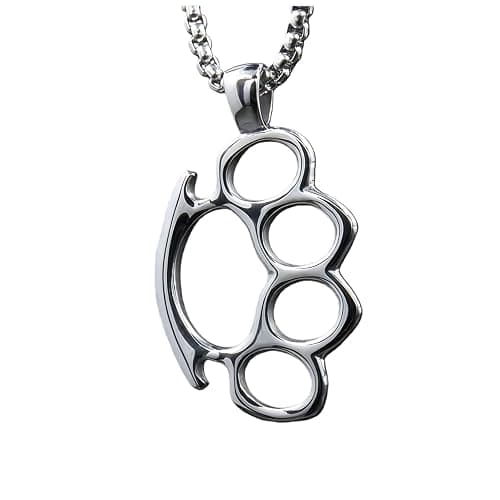 VIEKYBUTTY Dog Necklace Paw Print Necklace Silver Steel Dog Jewelry Pet Necklace For Women Men - Image 1