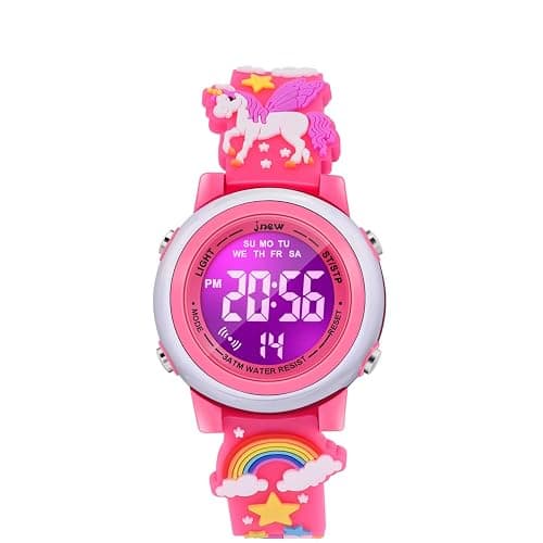 VAPCUFF 3D Cartoon Waterproof Watches for Girls with Alarm - Best Toys Gifts for Girls Age 3-12 - Image 1