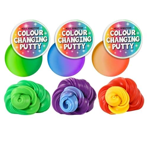 Colour Changing Slime Putty, 1, Pack, Random Colour, Fun Novelty, Magical, Heat Sensitive, Stress Relief, Great for Children with Autism, Special Needs, ASD, ADHD, SPD (Colour Changing Putty, 1) - Image 1