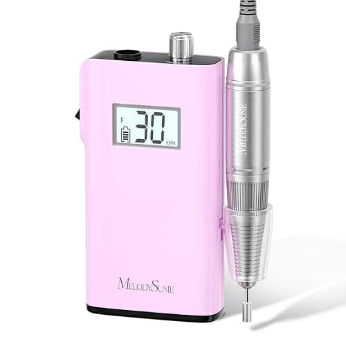 MelodySusie Entry-Level Clip-On Cordless Nail Drill, SC320H 30000RPM Popular Classic E-File with LCD Display for Manicure Shaping & Gel Removal, Perfect for Training, Nail Art Practice & Home Use - Image 1