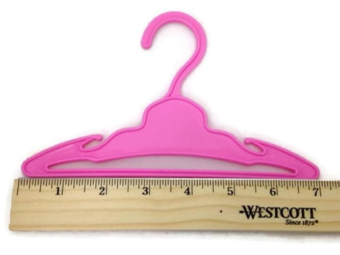 Doll Hangers 12 Pink for 18 Inch Doll Clothes Girl, Doll Accessories thumbnail 3