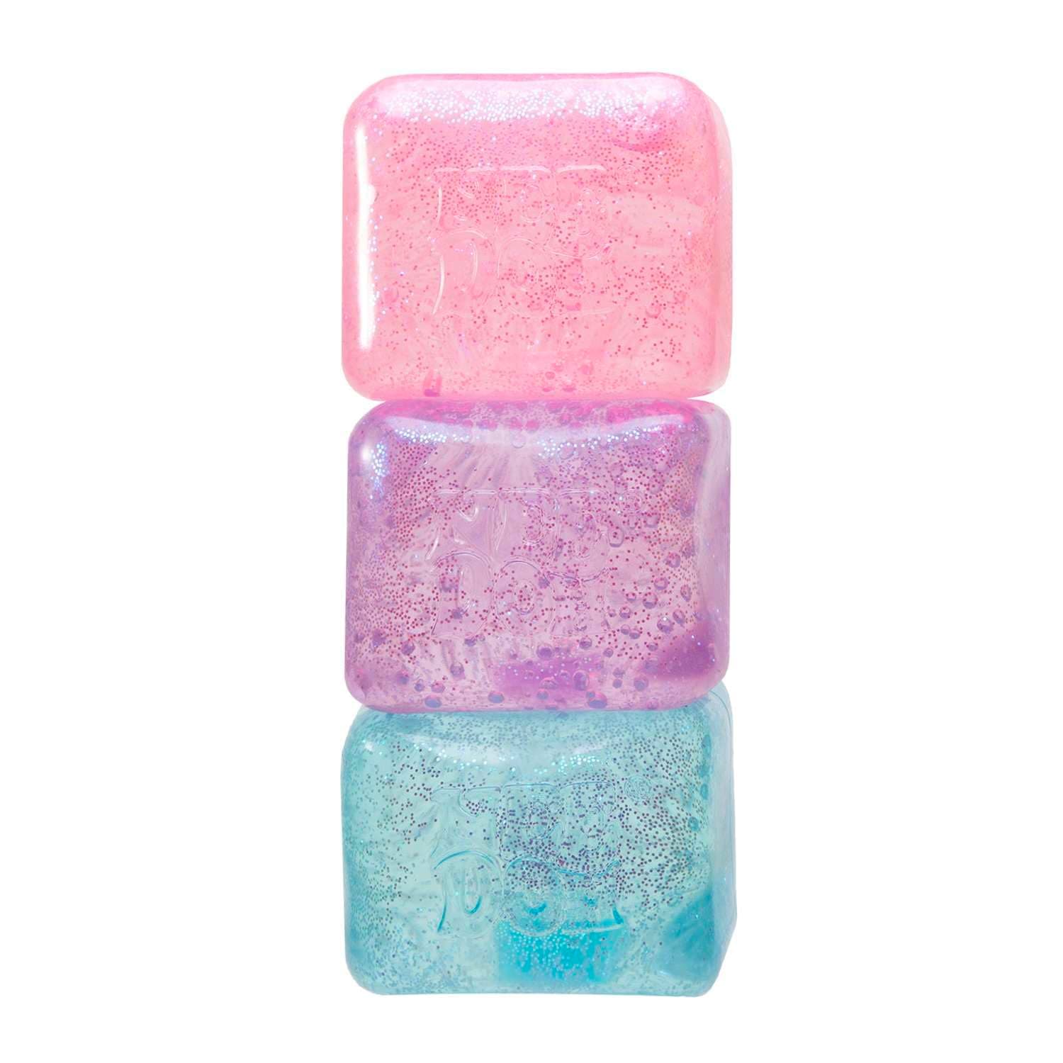 NeeDoh Nice Cube Glitter & Glow, Squishy Sensory Stress Relief Fidget Toy, Calming Cube for Kids and Teens, Assorted Colours, Satisfying Tactile Play, Suitable for Ages 3 and Up - Image 1