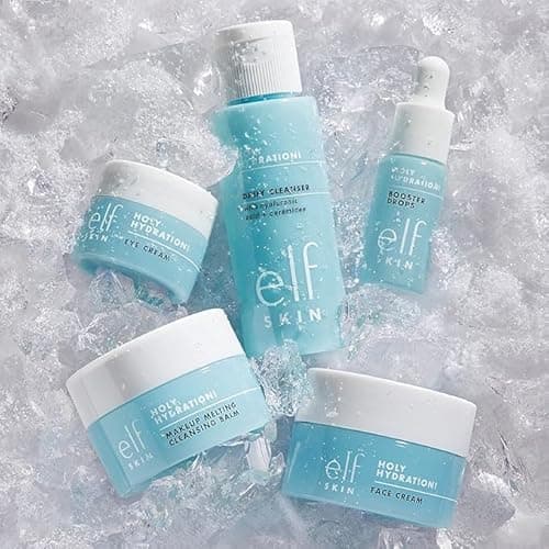 e.l.f. SKIN Holy Hydration! Hydrated Ever After Skincare Mini Kit, Cleanser, Makeup Remover, Moisturiser & Eye Cream For Hydrating Skin, Airplane-Friendly Sizes thumbnail 4