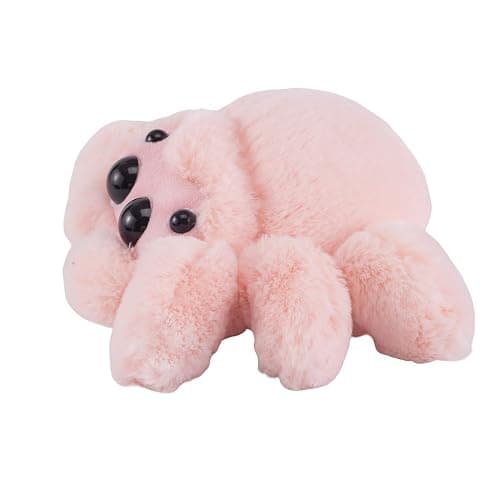 Jorkei Cute Spider Plush Toy - Soft Halloween Stuffed Animal, Valentine's Gift, Birthday Present for Kids & Adults (Pink) thumbnail 5